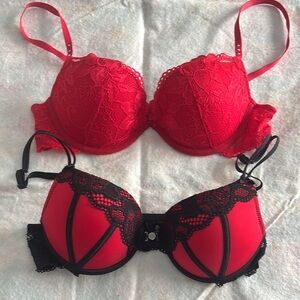Elegant Red Push up bras